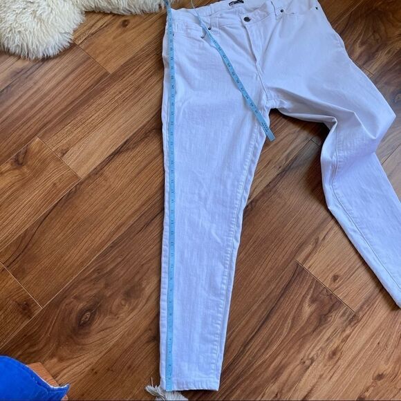 Elliott & Vine White Cropped Ankle Jeans Size 14 EUC - Picture 13 of 14